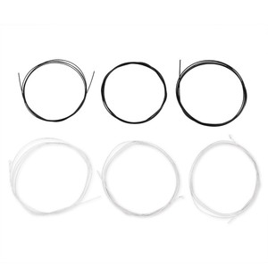 Corda di chitarra per chitarre classiche strumento musicale accessorio parte in bianco e nero