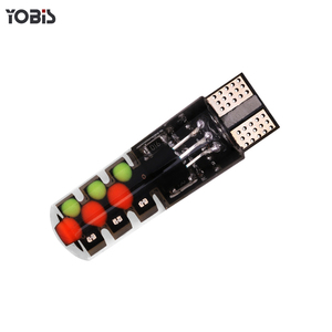 Yobis ล่าสุด COB 12ชิปซิลิคอนฟังก์ชั่นหน่วยความจำอ่านหลอดไฟ T10 LED RGB พร้อมรีโมทคอนโทรล