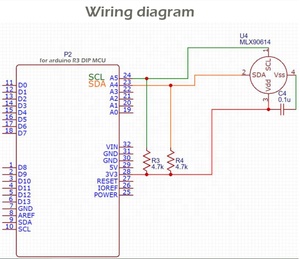 温度計用Arduino MCU用GY-906-BAA MLX90614ESF-BAA-000-TU-ND赤外線温度センサーモジュールI2Cインターフェースオリジナル - Product Image 4