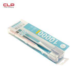 ขายส่งที่กําหนดเอง PVC PET PP วัสดุย่อยสลายได้โปร่งใสไวนิลแปรงสีฟันกล่องบรรจุภัณฑ์ - Product Image 4