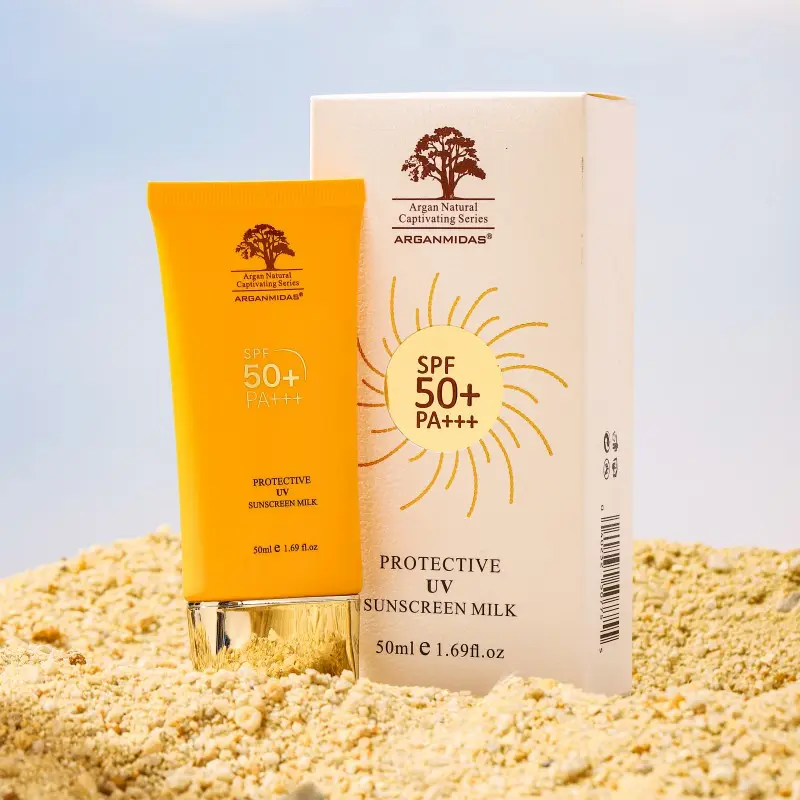 Arganmidas – crème solaire imperméable biologique, vente en gros, meilleur soin naturel de la peau, protection de la peau, SPF 50