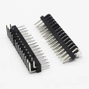 2.54mmスペーシングピンヘッダーコネクタ位置2x15ピンL 14.2mm 3.2mm 5.8mm 19.2mm 90度直径0.9*2.0サイドコラム付き - Product Image 2