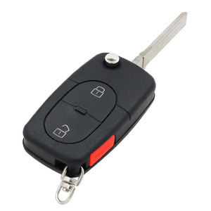 2/3/4 düğmeler için uzaktan anahtar kabuk durumda Fob için Audi A3 A4 A6 A8 TT Quattro RS4 verici HAA HU66 bıçak küçük pil tutucu - Product Image 3