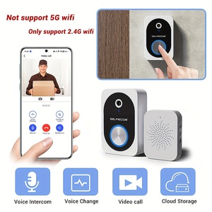D10 Smart Video Doorbell Universal Doorbell Remote <strong>Home</strong> Monitoring Video <strong>Intercom</strong> HD Night Vision Capture - Product Image 2