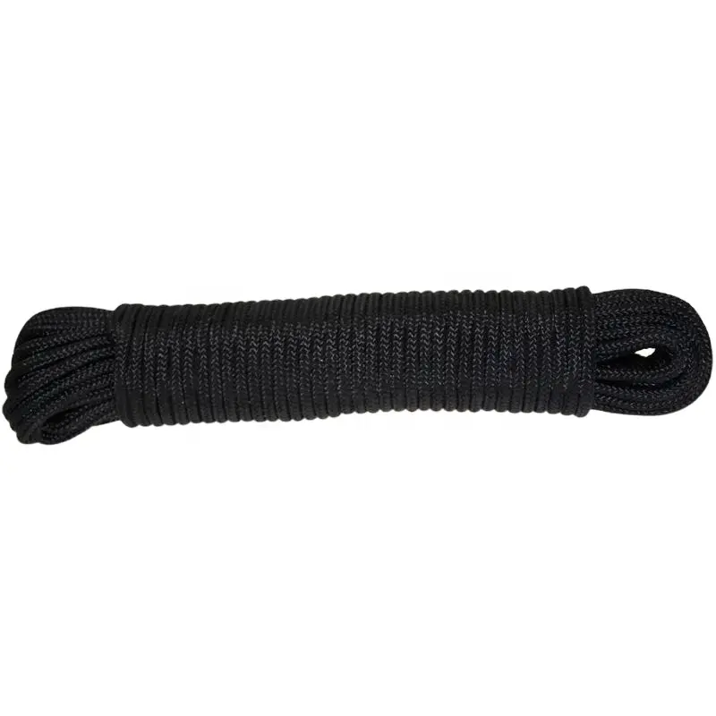 (JINLI CORDA) 8 mm Cor preta Nylon trançado corda/cabo para venda