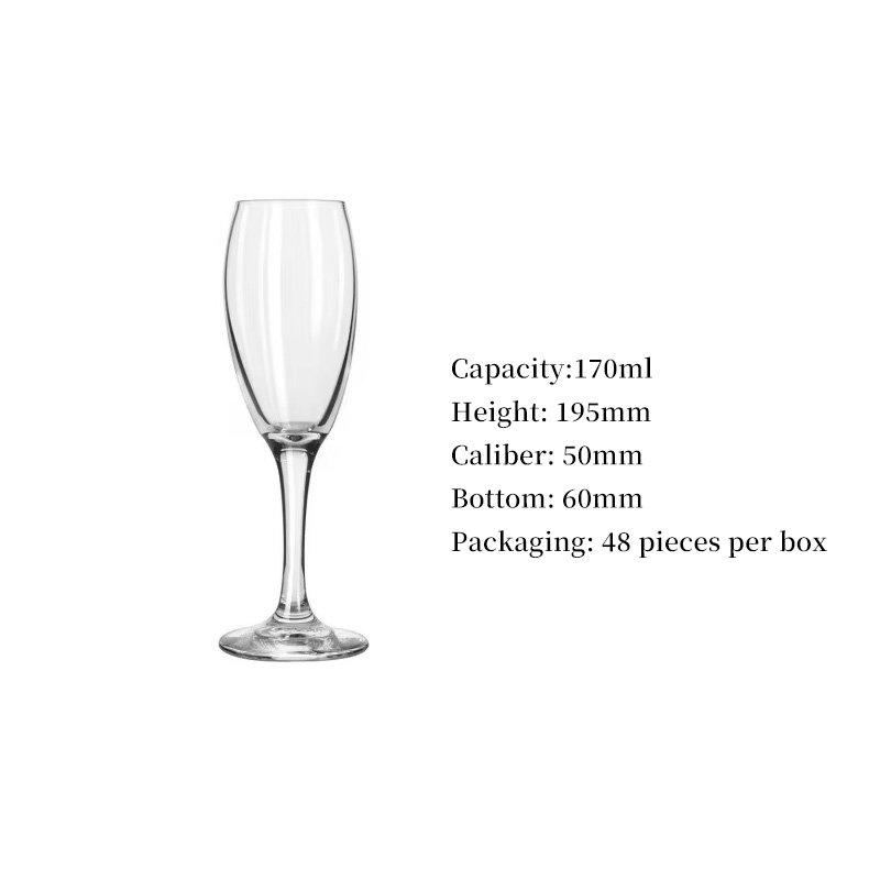 170ml champagne flute clear