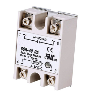 SSR-40DAソリッドステートリレー単相半導体リレー入力3-32VDC出力24-380V AC - Product Image 1