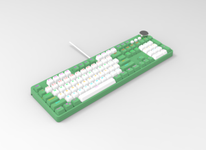 104键机械游戏键盘LED蓝色背光和带蓝色开关的有线USB - Product Image 5
