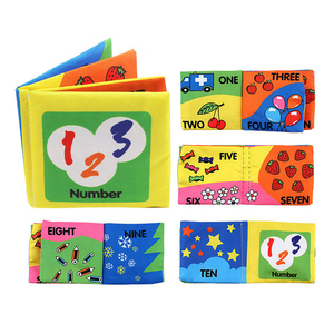 Puzle educativo para edades tempranas, libro de cogización infantil de tela suave, libros de tela lavables seguros para bebés, múltiples temas para niños - Product Image 2