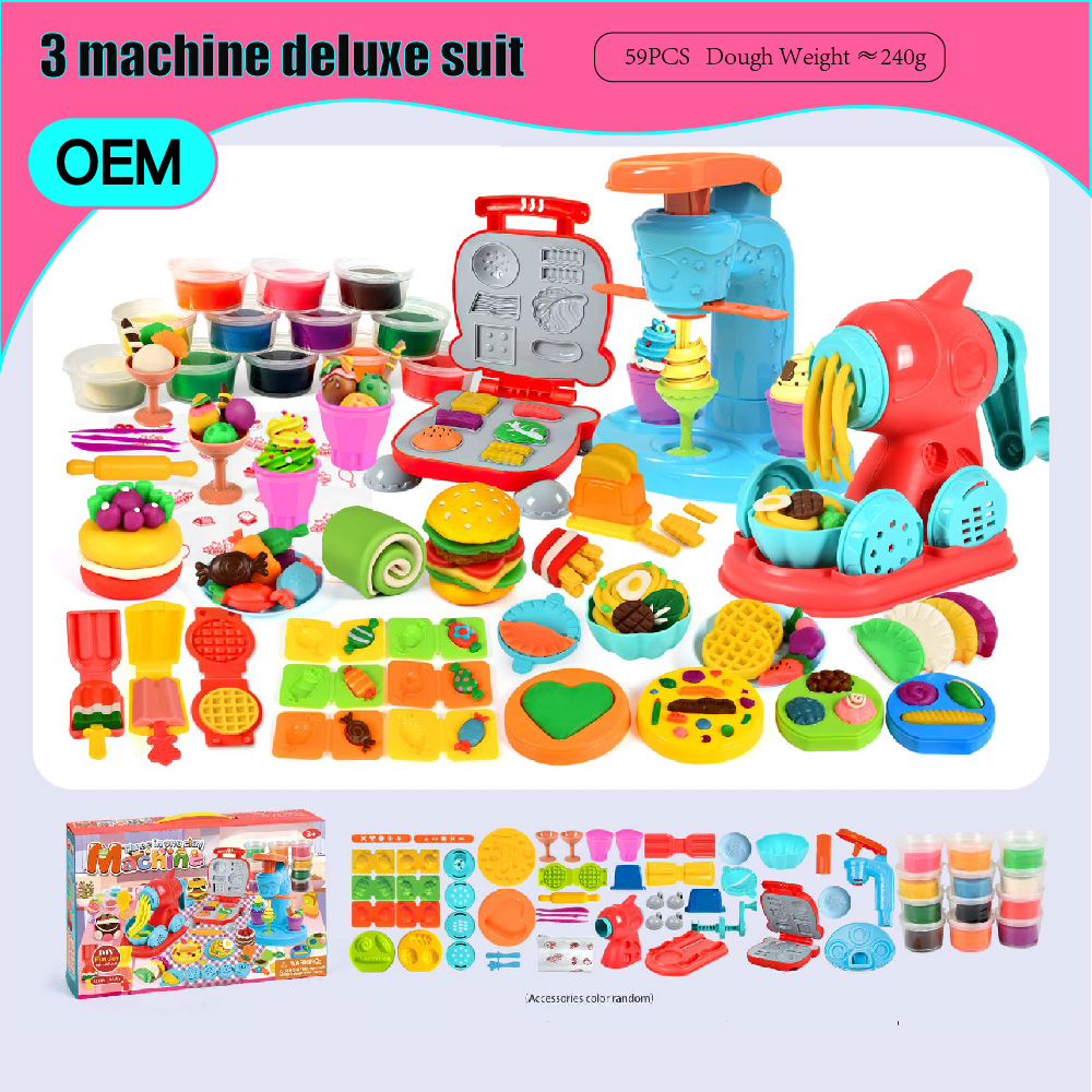 Machine à nouilles + hamburger + crème glacée 59 pièces