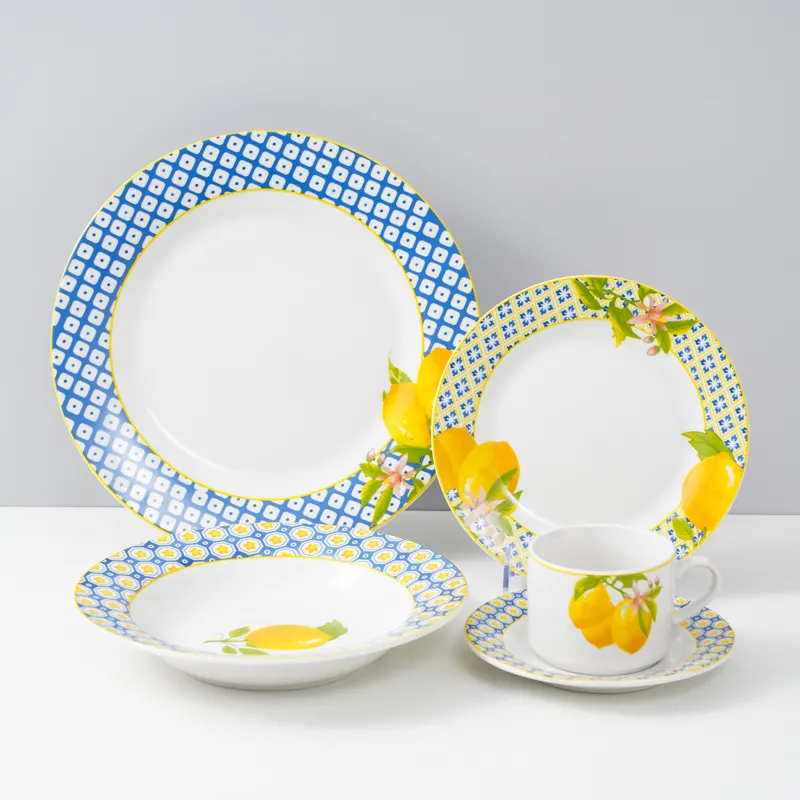 New Design Premium 20 pcs plates sets dinnerware With High Quality