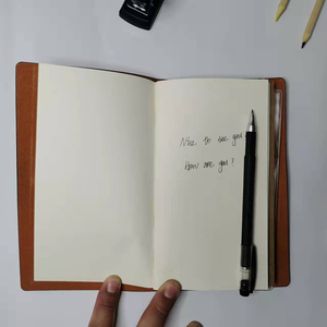 Copertina morbida ecologica libri ricaricabili viaggi escursionismo colore marrone chiaro Agenda personalizzata stampa Agenda diario in pelle Notebook di marca - Product Image 5