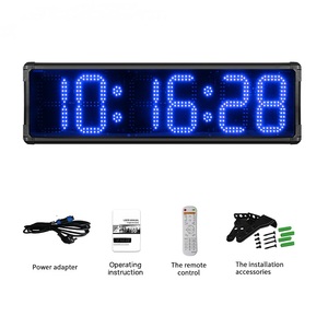 Fabbrica 8 pollici grande schermo singolo lato blu Display digitale Led Timer digitale esterno usato corsa Marathon cronometraggio orologio da corsa - Product Image 4