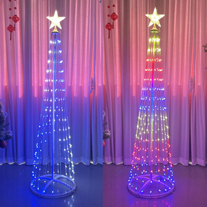 Venta caliente Decoración de Navidad Control remoto por aplicación Multifunción USB Powered Decoración de Navidad Cono Pixel Tree Light - Product Image 4