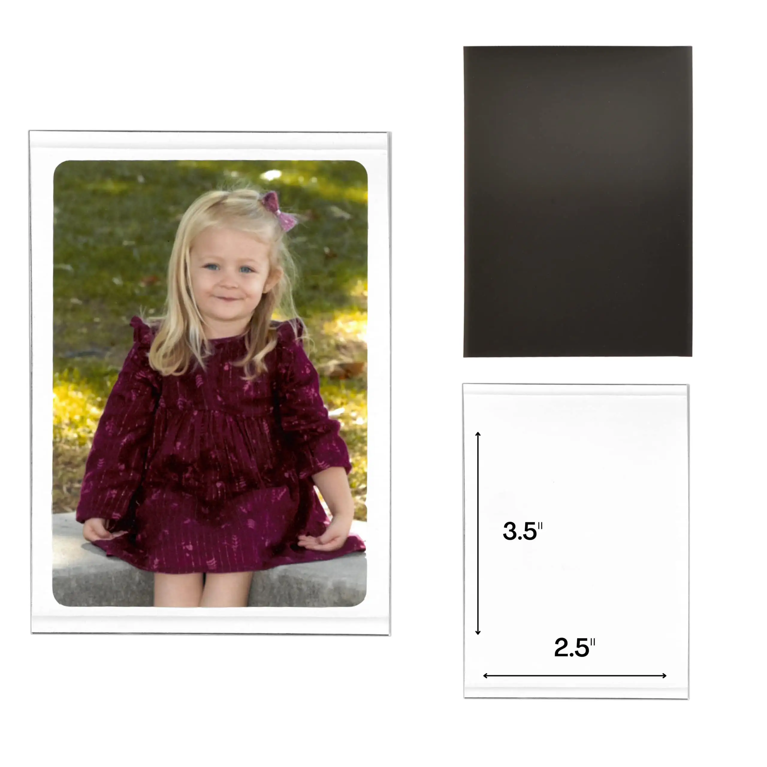 Vendita calda cornice magnetica tascabile, bianco, contiene foto 4x6 pollici, confezione da 10 (14610) moda