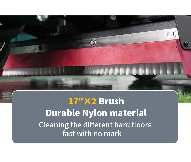 110L Electric Double Disc Commercial Marble Floor Cleaning Equipment Vacuum Scrubber Machine Floor Scrubber