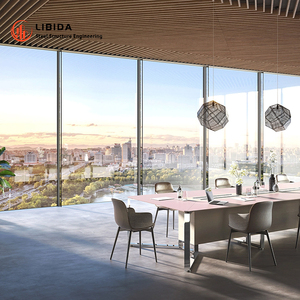 Design generativo del modello algoritmico della parete della tenda di vetro moderno stampato 3D realizzato in lega di alluminio per l'ospedale del centro commerciale dell'hotel - Product Image 2