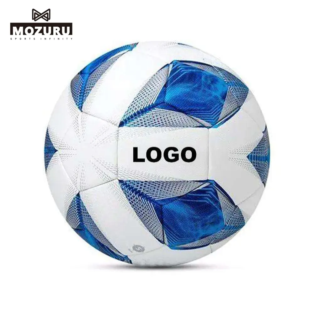 Mozuru özel logo profesyonel pvc pu tpu orijinal pelotas de futbol boyutu 5 4 resmi maç termal yapıştırma futbol topu