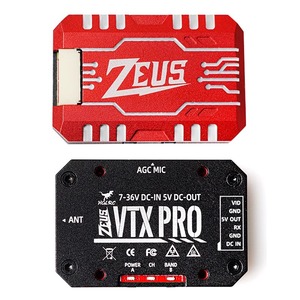 HGLRC Zeus VTX PRO 1.6W 5.8G 40CH Pitmode 25mW 400mW 800mW 1.6W ayarlanabilir FPV VTX mikrofon ile plastik 7-36V FPV - Product Image 4