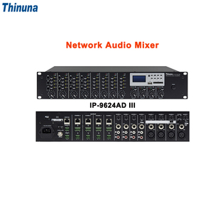 Thinuna IP-9624AD III sistema di trasmissione di rete IP scolastica sistema Audio IP ospedaliero 8 ingressi 4 uscite Mixer Audio di rete SIP - Product Image 4
