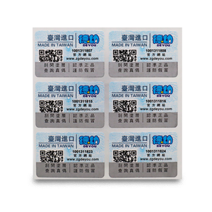 Free Design High Security Printing Anticounterfeit Qr <strong>Code</strong> Sticker Serial Barcode Label - Product Image 6