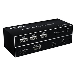 KVM Type-Cスイッチ2x1 4K 120Hzタイプ-cスイッチ2 in 1 Out - Product Image 1