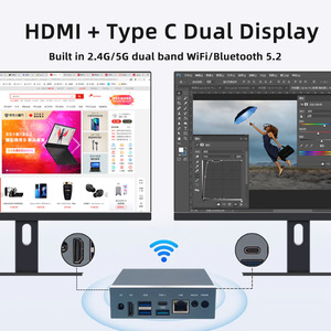 Intel Celeron N5095 CPU 8GB 256GB Typ C USB 3.0 HD RJ45-Netzwerk NUC Mini-Computer Home Office Pocket Mini-PC - Product Image 4