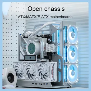 Configuración rápida portátil ATX computadora de escritorio aleación de aluminio caja abierta refrigeración por agua ITX fuente de alimentación Rack PC para profesionales de TI - Product Image 3