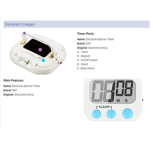 Grande Big LCD Digital <span class=keywords><strong>Count</strong></span> <span class=keywords><strong>Up</strong></span> <span class=keywords><strong>Down</strong></span> <span class=keywords><strong>Timer</strong></span> Da Cucina Allarme Cucina Elettrico <span class=keywords><strong>Timer</strong></span>
