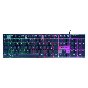 Geimer-Teclado mecánico Rgb Para juegos de PC, Teclado numérico con cable Usb brillante, 104 teclas - Product Image 1