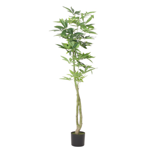 160CM Real Touch Artificial Pachira Macrocarpa FCJ Plastic Decorative <strong>Tree</strong> for Graduation or Christmas - Product Image 5