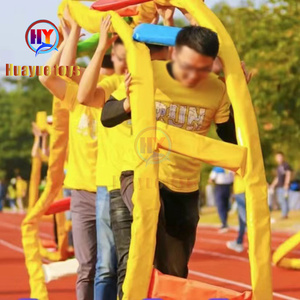 Funny Inflatable Caterpillar Game / PVC Human Wheel Racing Run for <strong>Teambuilding</strong> Work - Product Image 4