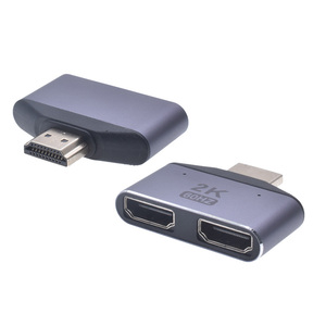 电视2合1转换器适配器2K UHD高质量电源扩展连接器，用于音频视频数据传输插头适配器，用于电视 - Product Image 1