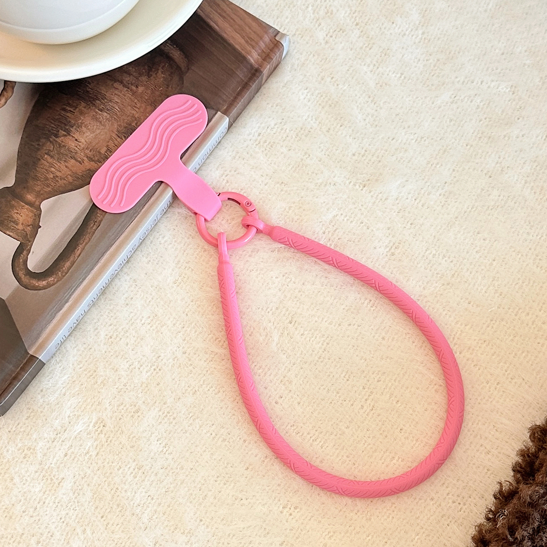 Rose powder silicone rope