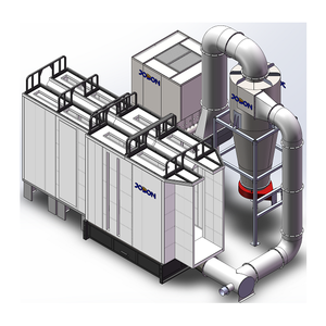 JOBON Popular Powder Coating Booth with Cyclone Recovery <strong>System</strong> Original Supplier - Product Image 1
