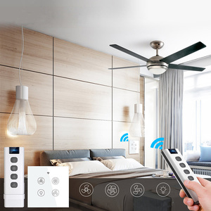 LEDEAST WS-EU-FL Tuya APP WiFi akıllı tavan işık duvar dokunmatik anahtarı Wifi + RF433 akıllı Fan ışık anahtarı - Product Image 2