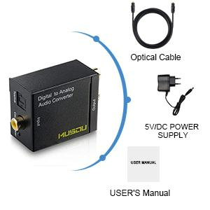 SY同軸デジタルオーディオ信号からアナログL/Rオーディオコンバーターへのデジタルからアナログへのコンバーター他のオーディオおよびビデオ機器用 - Product Image 4