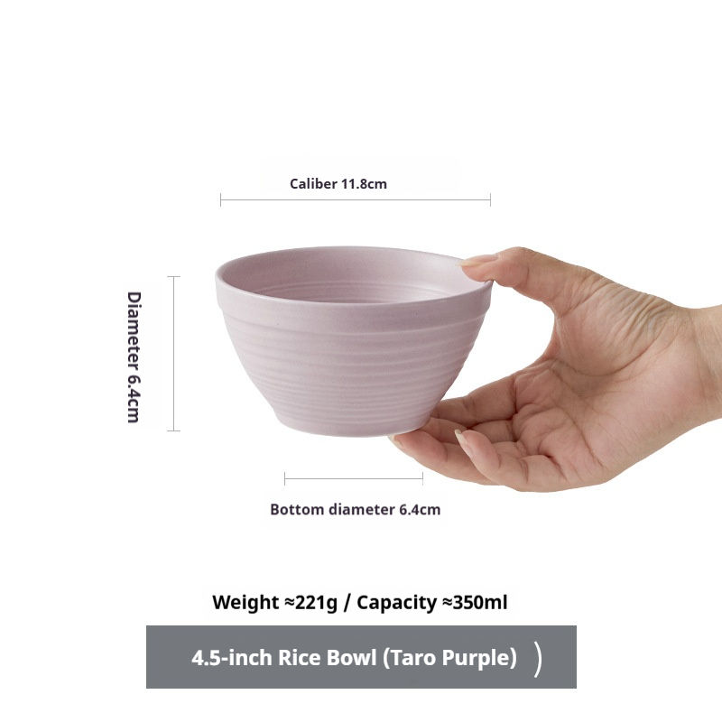 TaroPurple-4.5inch rice bowl