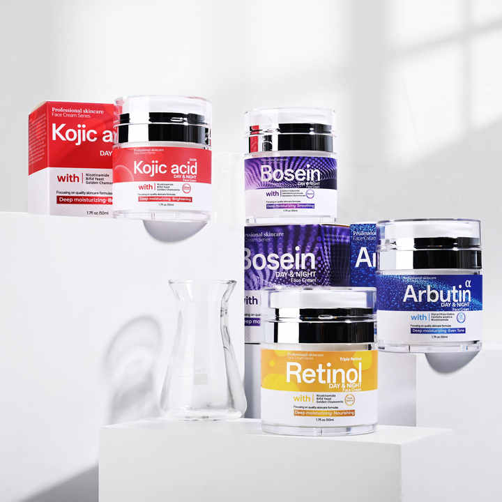 Retinol White ning Skin Nicotinamid Gesichts creme Tag & Nacht White ning & Moist urizing Pflanzen extrakt Essenz Kollagen creme