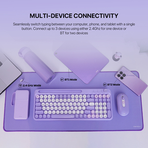 FANTECH GO MOCHI 101 WK899 <strong>Keyboard</strong> and Mouse Combos PC Notebook <strong>Bluetooth</strong> Wireless <strong>Android</strong> <strong>Keyboard</strong> and Mouse for Mobile Phone - Product Image 5