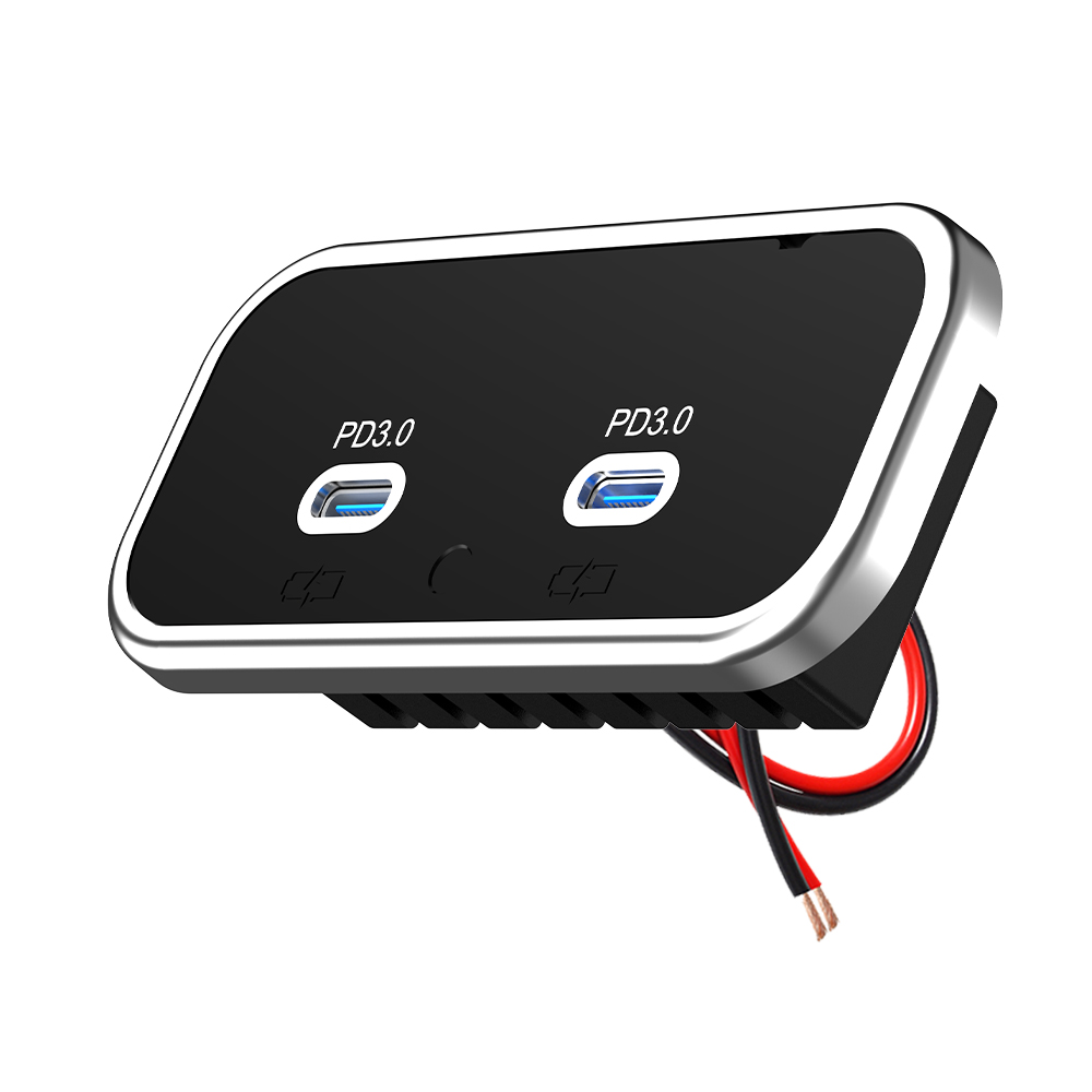 Doble USB C PD 3.0 30W+30W