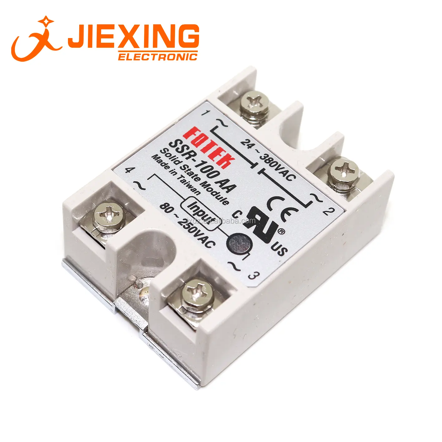 SSR-100AA 100A 80-250VAC Input 24-380VAC Output Fase Tunggal AC AC SSR Solid State Relay