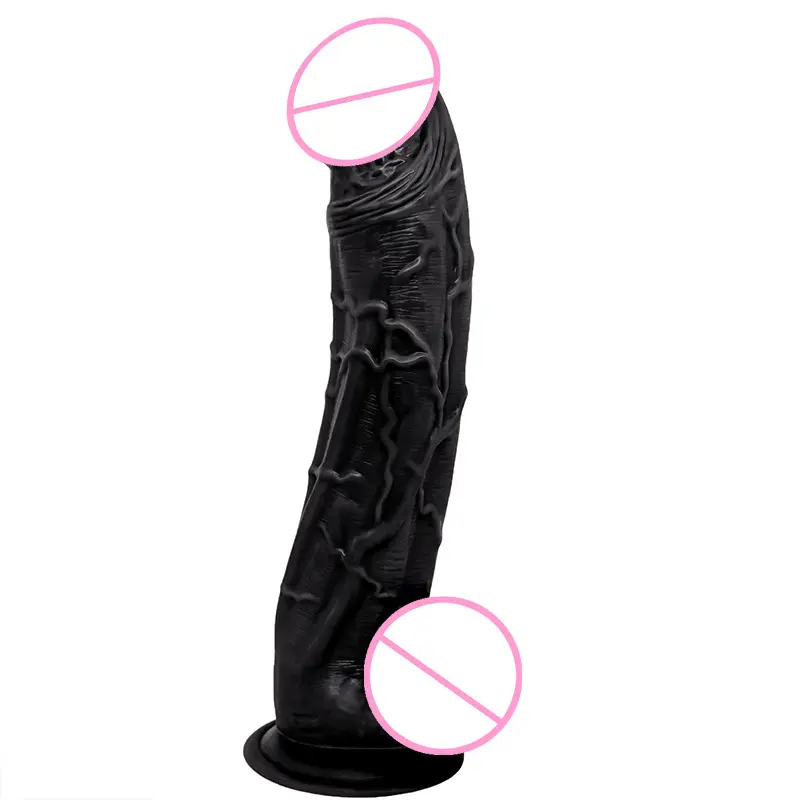 Consolador súper suave de 30cm de largo más vendido, pene Artificial realista para mujeres, Juguetes sexuales elásticos de PVC