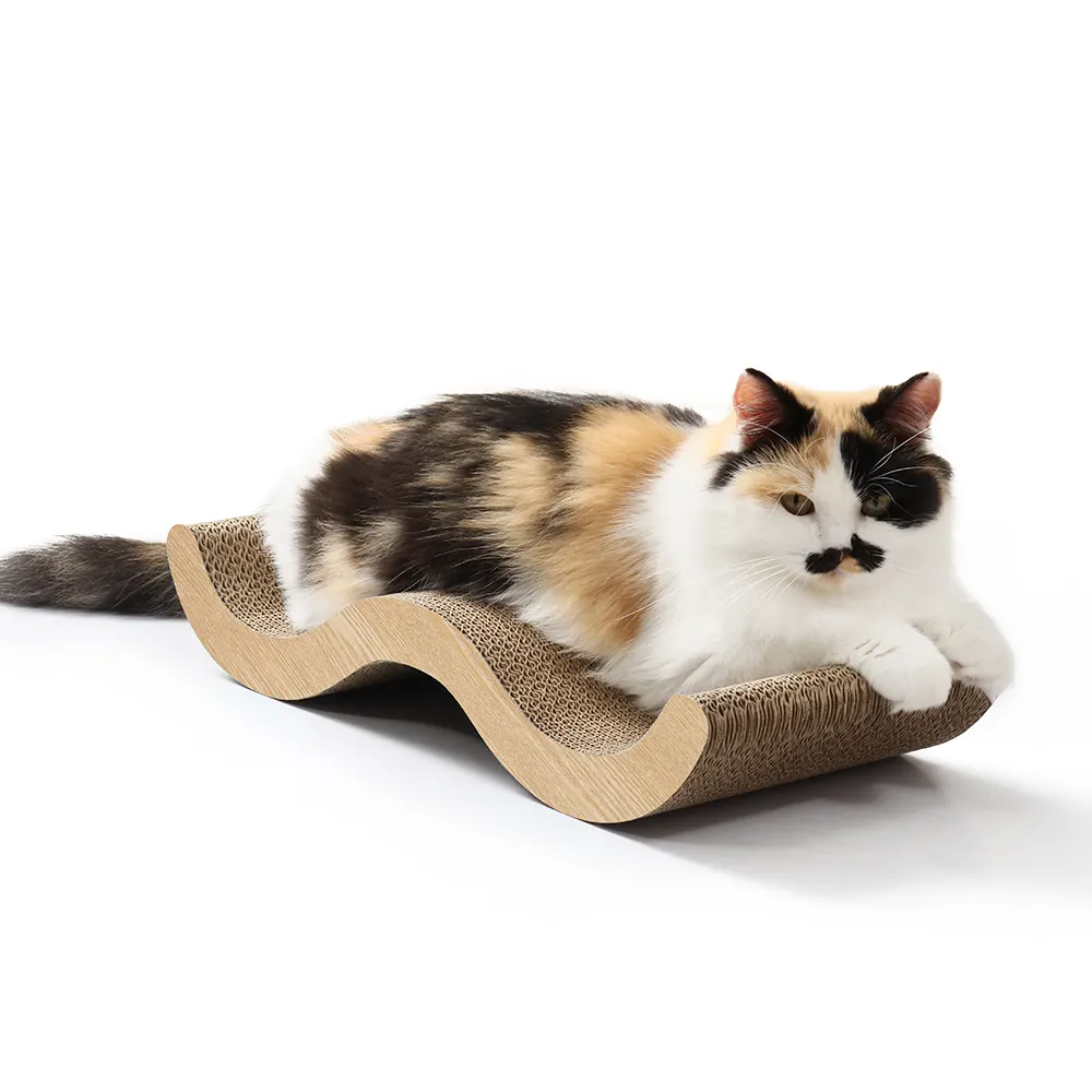 Rascador plano personalizado de alta calidad para gatos cama de cartón