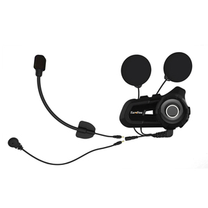 Soporte 2 jinetes sistema intercomunicador bluetooth conexión 2 teléfonos móviles Walkie talkie 800 metros casco auricular intercomunicador - Product Image 3