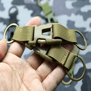 IRONDONKEY Mochila táctica Hebilla al aire libre Hebilla de doble bucle Hebilla de cinta de nailon de plástico Llavero multifuncional - Product Image 2