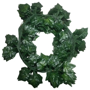 Ngoài trời Nhân Tạo Màu Xanh Lá Cây Lá Nho nho trần trang trí mô phỏng mây nhựa cây leo vướng víu giả hoa cỏ hàng rào - Product Image 2