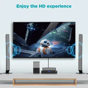 QGeeM 3RCA分离器5m长音频电缆RCA立体声辅助线电视光盘DVD VCD收音机声音放大器控制台编织使用扬声器 - Product Image 6