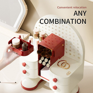 Bán Buôn Đa Chức Năng Giá Văn Phòng Phẩm Trang Điểm Lưu Trữ Văn Phòng Phẩm Tổ Chức Máy Tính Để Bàn Tổ Chức Giá Lưu Trữ Box Với Lỗ - Product Image 6