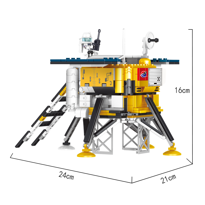 COGO City Series 4 In 1 DIY Space Rocket 3D Model Plastic Building Blocks Toys for Kids